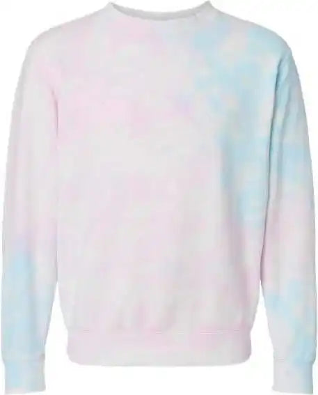 Independent Trading co Prm3500td Unisex Midweight Tie-dyed Sweatshirt - Tie Dye Cotton Candy