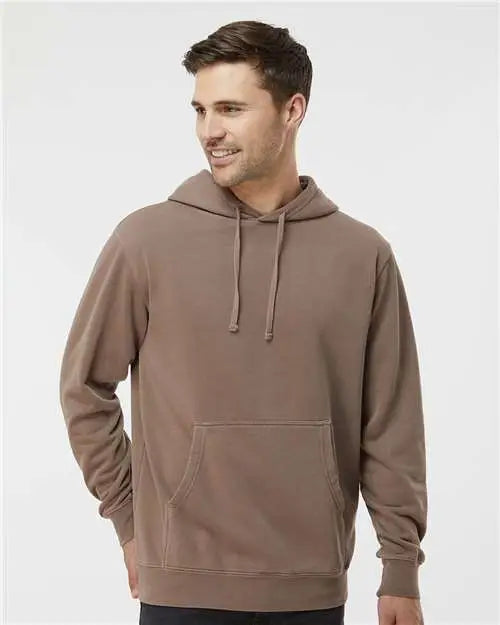 Independent Trading Co. Prm4500 Midweight Pigment-dyed Hooded Sweatshirt - Pigment Clay