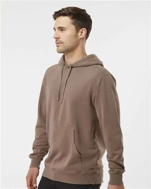 Independent Trading Co. Prm4500 Midweight Pigment-dyed Hooded Sweatshirt - Pigment Clay