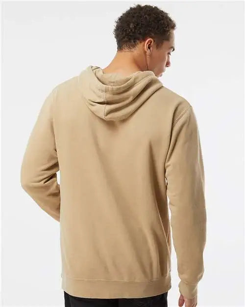 Independent Trading Co. Prm4500 Midweight Pigment-dyed Hooded Sweatshirt - Pigment Sandstone