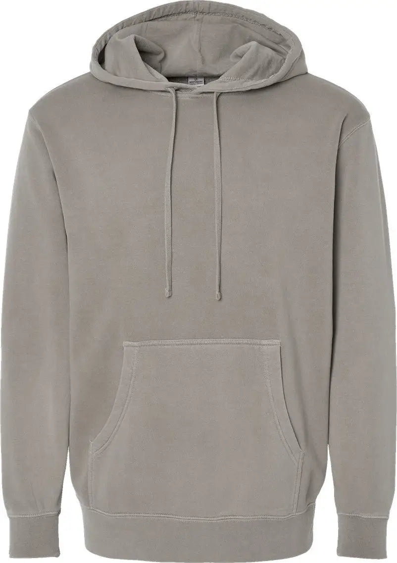 Independent Trading Co. Prm4500 Midweight Pigment-dyed Hooded Sweatshirt - Pigment Cement - Xs