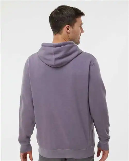 Independent Trading Co. Prm4500 Midweight Pigment-dyed Hooded Sweatshirt - Pigment Plum