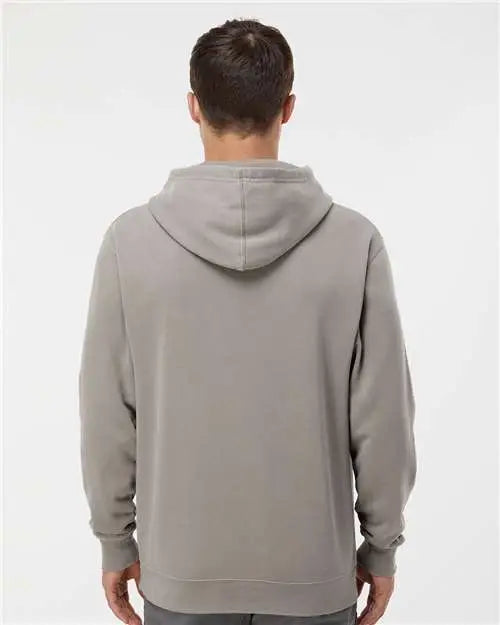 Independent Trading Co. Prm4500 Midweight Pigment-dyed Hooded Sweatshirt - Pigment Cement