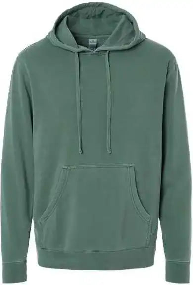 Independent Trading co Prm4500 Unisex Midweight Pigment Dyed Hooded Sweatshirt Alpine Green