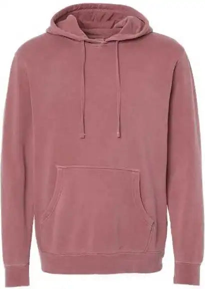 Independent Trading co Prm4500 Unisex Midweight Pigment-dyed Hooded Sweatshirt - Pigment Maroon