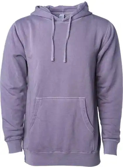Independent Trading co Prm4500 Unisex Midweight Pigment-dyed Hooded Sweatshirt - Pigment Plum