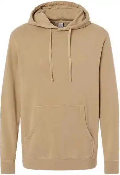 Independent Trading co Prm4500 Unisex Midweight Pigment-dyed Hooded Sweatshirt - Pigment Sandstone