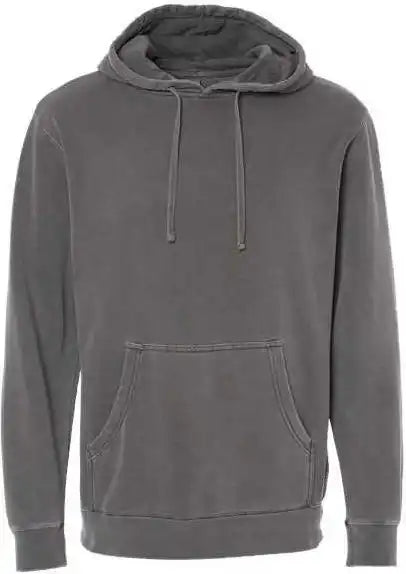 Independent Trading co Prm4500 Unisex Midweight Pigment-dyed Hooded Sweatshirt - Pigment Black