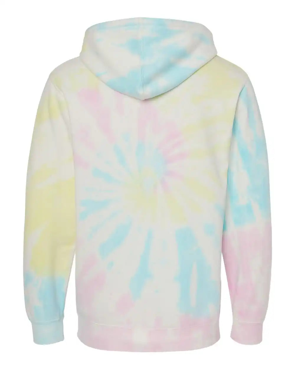 Independent Trading Co. Prm4500td Midweight Tie-dyed Hooded Sweatshirt - Tie Dye Sunset Swirl - Xs