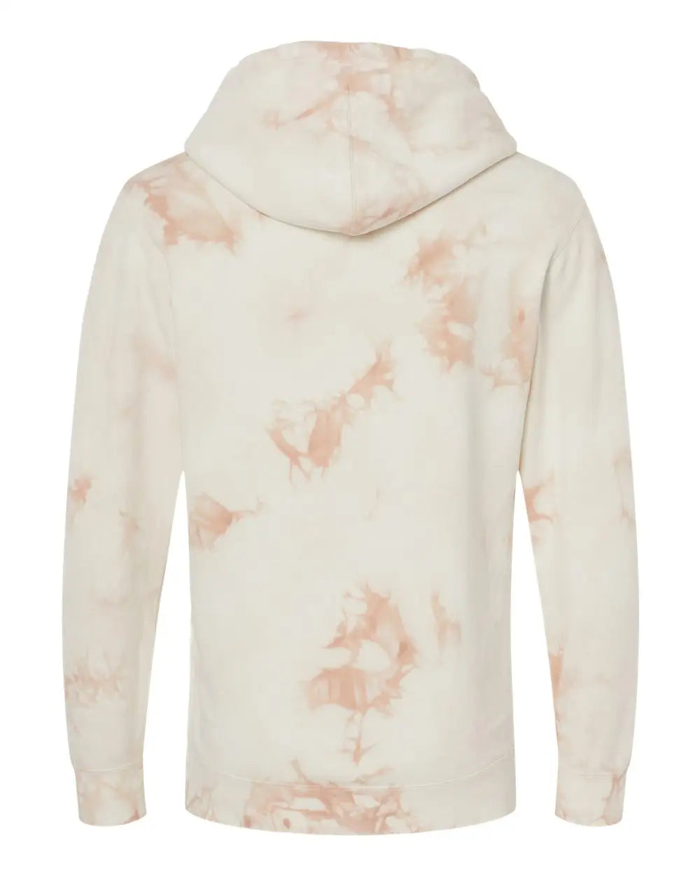 Independent Trading Co. Prm4500td Midweight Tie-dyed Hooded Sweatshirt - Tie Dye Dusty Pink