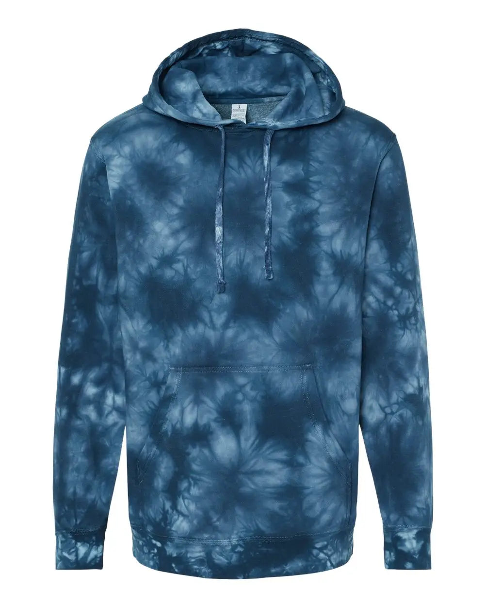 Independent Trading Co. Prm4500td Midweight Tie-dyed Hooded Sweatshirt - Tie Dye Navy - Xs