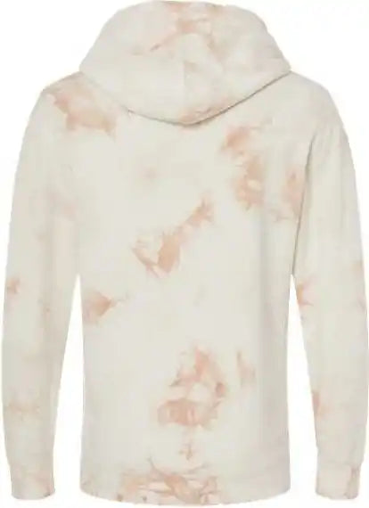 Independent Trading co Prm4500td Unisex Midweight Tie-dyed Hooded Sweatshirt - Tie Dye Dusty Pink