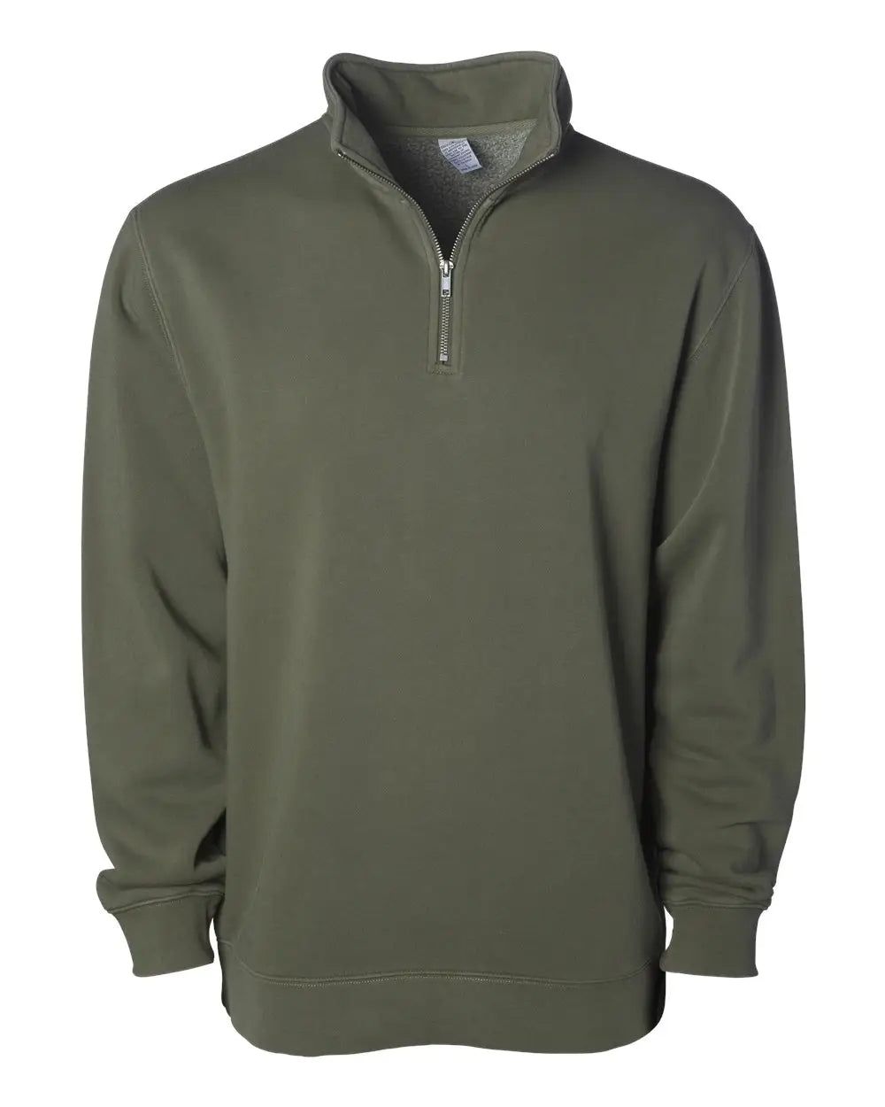 Independent Trading Co. Prm4600qz Pigment-dyed Quarter-zip Pullover - Pigment Army - Adult Xs