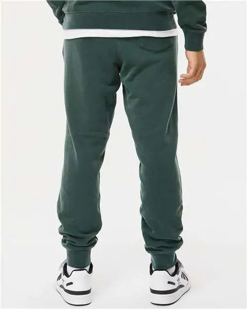 Independent Trading Co. Prm50ptpd Pigment-dyed Fleece Pants - Pigment Alpine Green