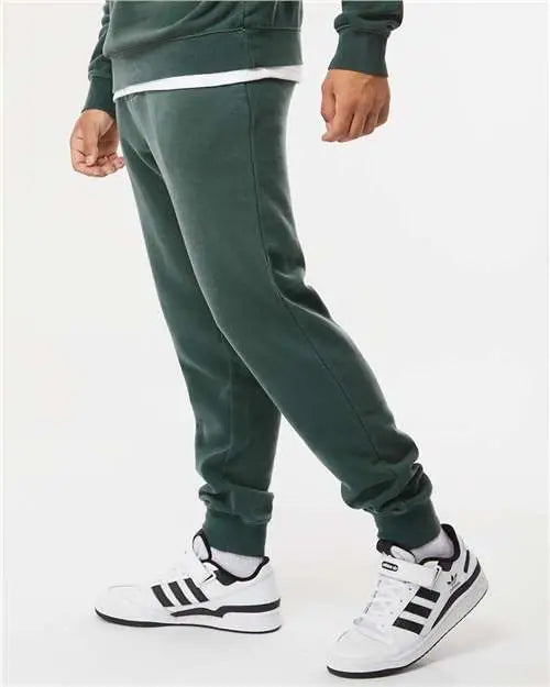Independent Trading Co. Prm50ptpd Pigment-dyed Fleece Pants - Pigment Alpine Green