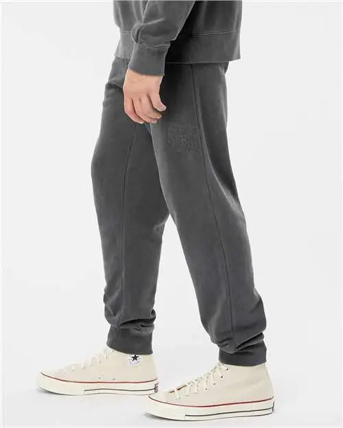 Independent Trading Co. Prm50ptpd Pigment-dyed Fleece Pants - Pigment Black