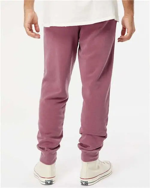 Independent Trading Co. Prm50ptpd Pigment-dyed Fleece Pants - Pigment Maroon