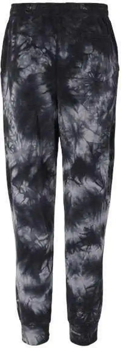 Independent Trading co Prm50pttd Tie-dyed Fleece Pants - Tie Dye Black
