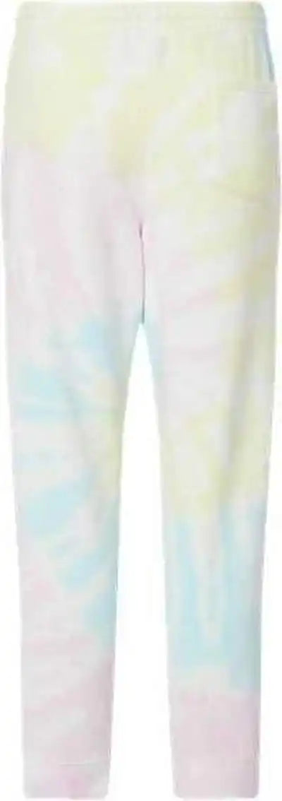 Independent Trading co Prm50pttd Tie-dyed Fleece Pants - Tie Dye Sunset Swirl