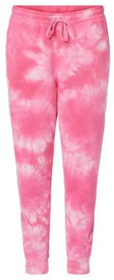 Independent Trading co Prm50pttd Tie Dyed Fleece Pants Dye Pink