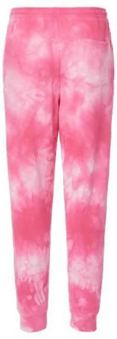 Independent Trading co Prm50pttd Tie Dyed Fleece Pants Dye Pink