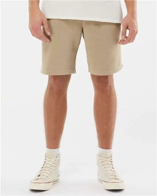 Independent Trading Co. Prm50stpd Pigment-dyed Fleece Shorts - Pigment Sandstone