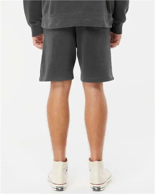 Independent Trading Co. Prm50stpd Pigment-dyed Fleece Shorts - Pigment Black