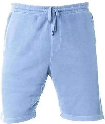 Independent Trading co Prm50stpd Pigment Dyed Fleece Shorts Light Blue