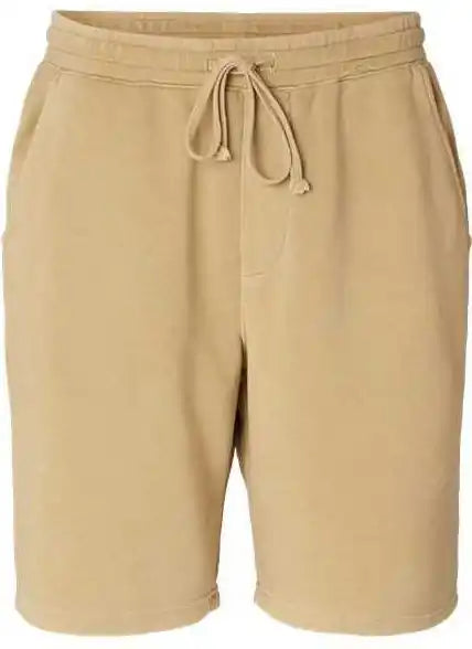 Independent Trading co Prm50stpd Pigment Dyed Fleece Shorts Sandstone