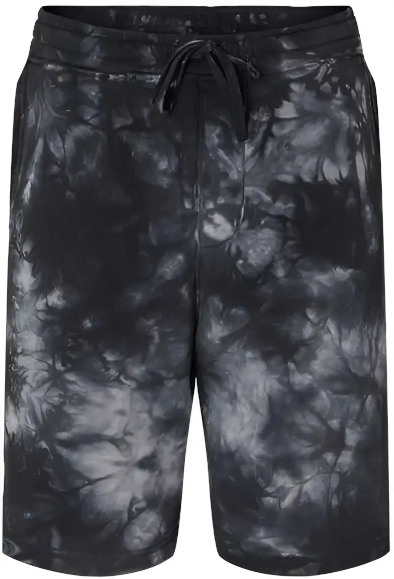 Independent Trading co Prm50sttd Tie-dyed Fleece Shorts - Tie Dye Black