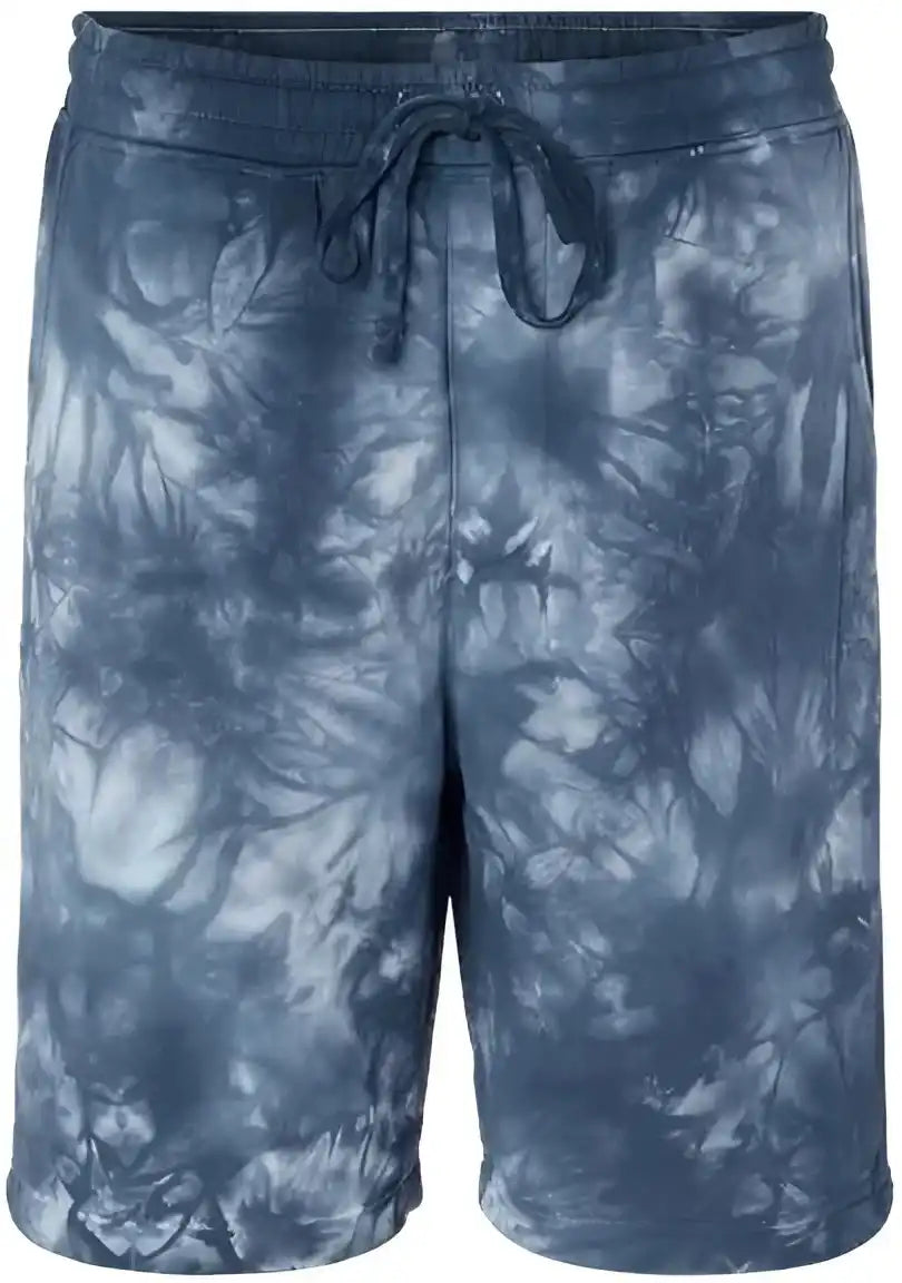 Independent Trading co Prm50sttd Tie Dyed Fleece Shorts Dye Navy