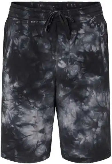 Independent Trading co Prm50sttd Tie Dyed Fleece Shorts Dye Black