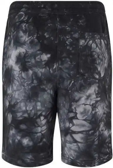 Independent Trading co Prm50sttd Tie Dyed Fleece Shorts Dye Black