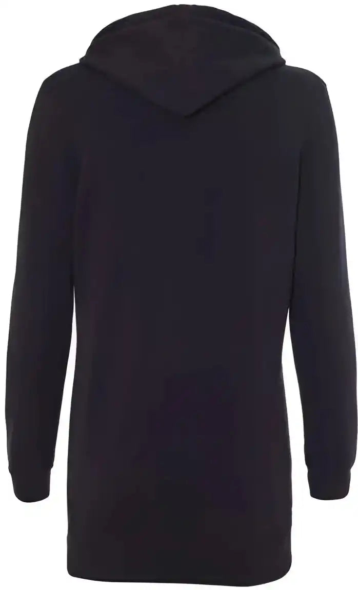 Independent Trading co Prm65drs Womens Special Blend Hooded Sweatshirt Dress Black