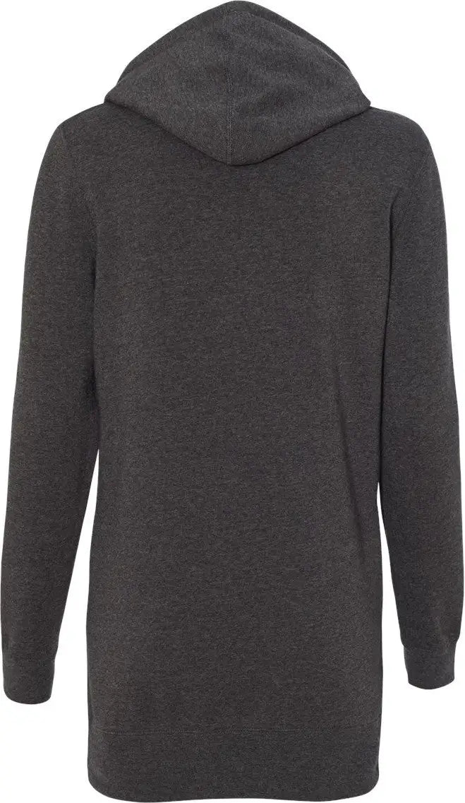 Independent Trading Co. Prm65drs Women’s Special Blend Hooded Sweatshirt Dress - Carbon - Dark Gray / Xs