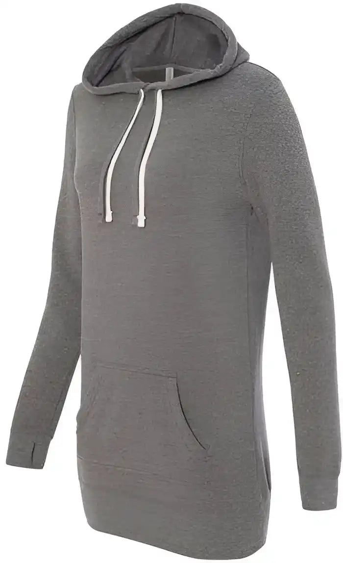 Independent Trading co Prm65drs Womens Special Blend Hooded Sweatshirt Dress Nickel