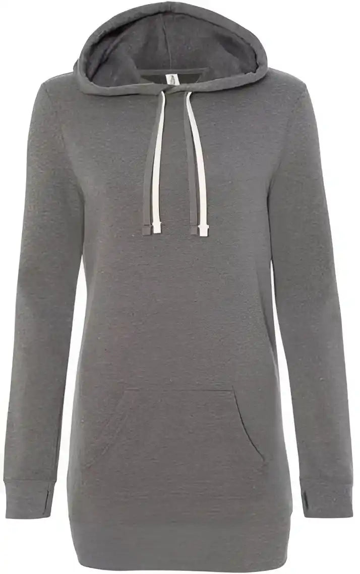 Independent Trading co Prm65drs Womens Special Blend Hooded Sweatshirt Dress Nickel