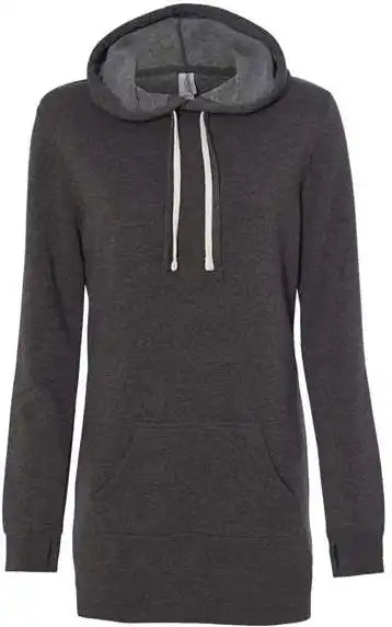 Independent Trading co Prm65drs Womens Special Blend Hooded Sweatshirt Dress - Carbon
