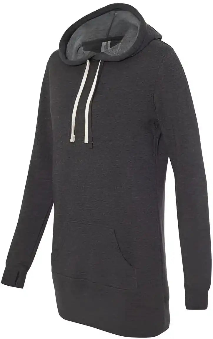 Independent Trading co Prm65drs Womens Special Blend Hooded Sweatshirt Dress Carbon