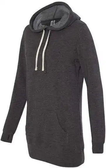 Independent Trading co Prm65drs Womens Special Blend Hooded Sweatshirt Dress - Carbon
