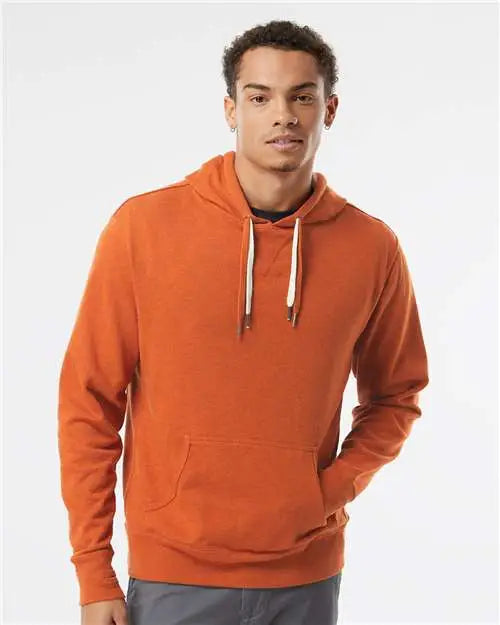 Independent Trading Co. Prm90ht Midweight French Terry Hooded Sweatshirt - Burnt Orange Heather