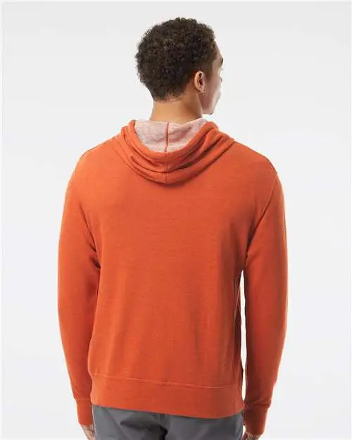 Independent Trading Co. Prm90ht Midweight French Terry Hooded Sweatshirt - Burnt Orange Heather