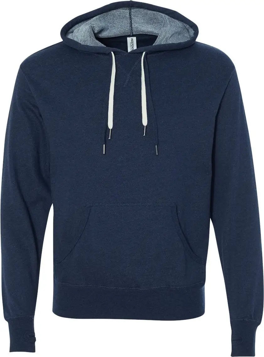 Independent Trading Co. Prm90ht Midweight French Terry Hooded Sweatshirt - Navy Heather - Xs
