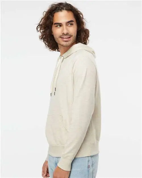 Independent Trading Co. Prm90ht Midweight French Terry Hooded Sweatshirt - Oatmeal Heather