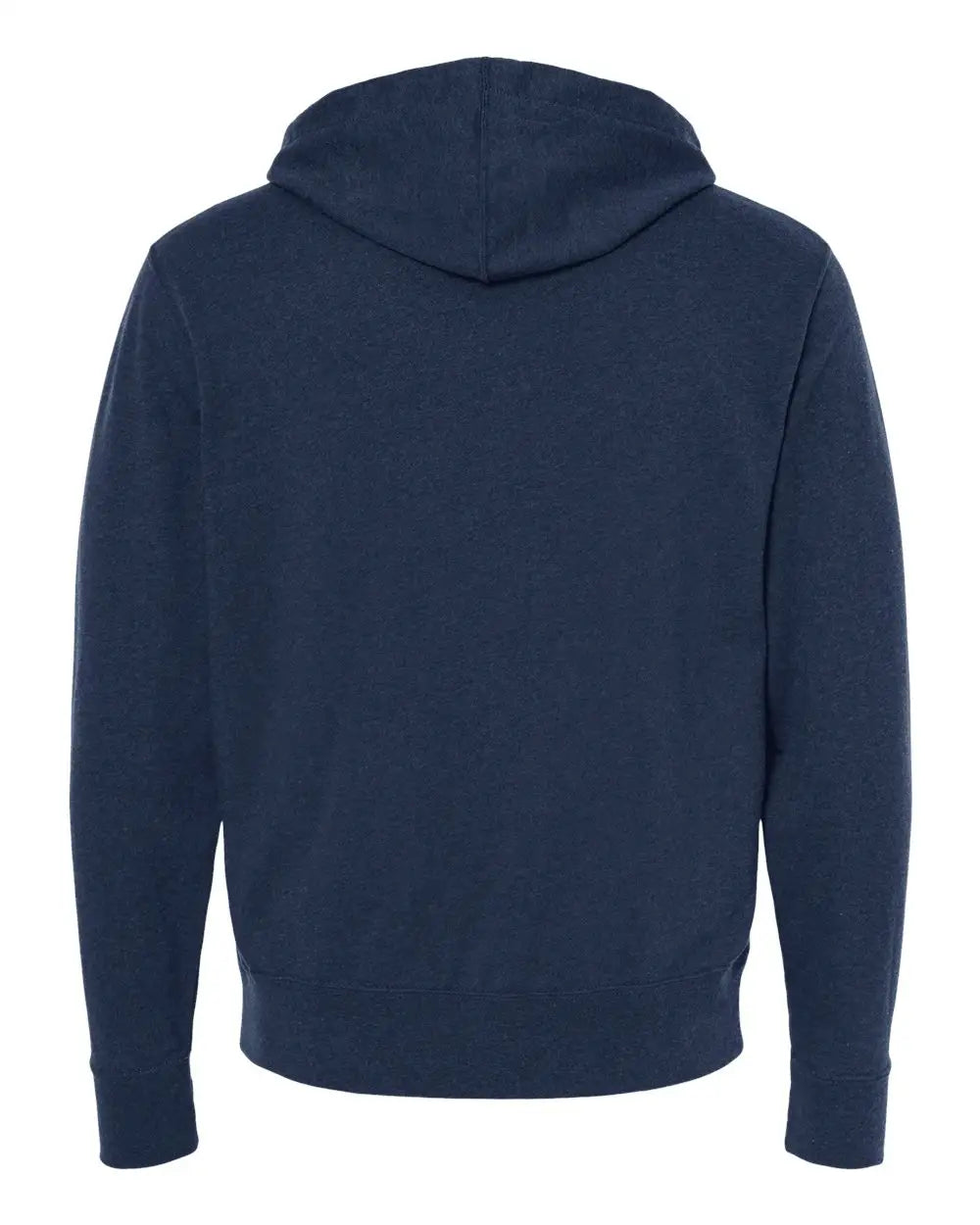 Independent Trading Co. Prm90htz Heathered French Terry Full-zip Hooded Sweatshirt - Navy Heather - Xs