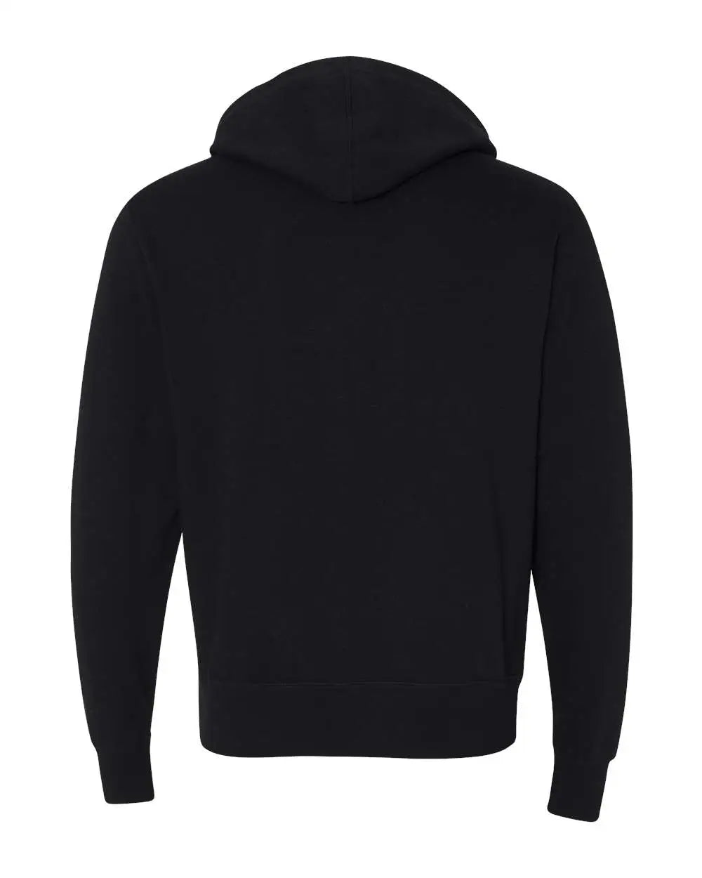 Independent Trading Co. Prm90htz Heathered French Terry Full-zip Hooded Sweatshirt - Black