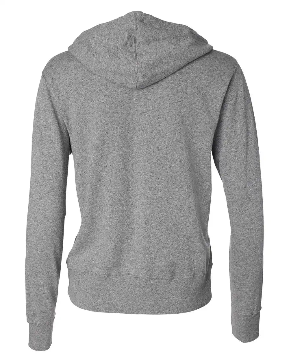 Independent Trading Co. Prm90htz Heathered French Terry Full-zip Hooded Sweatshirt - Salt Pepper - & / Xs