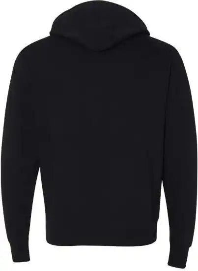 Independent Trading co Prm90htz Unisex Heathered French Terry Full Zip Hooded Sweatshirt Black