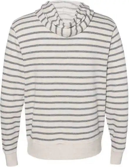 Independent Trading co Prm90htz Unisex Heathered French Terry Full-zip Hooded Sweatshirt - Oatmeal Heather Salt &amp;