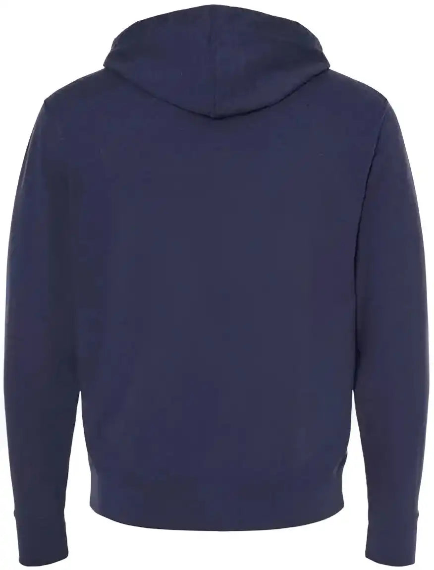 Independent Trading co Prm90htz Unisex Heathered French Terry Full Zip Hooded Sweatshirt Navy Heather